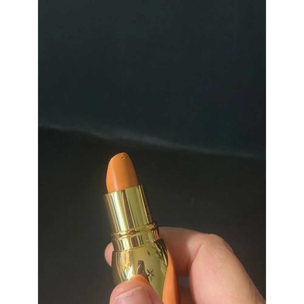 Women's Christian Louboutin Gold/Orange Lipstick in Gold Casing